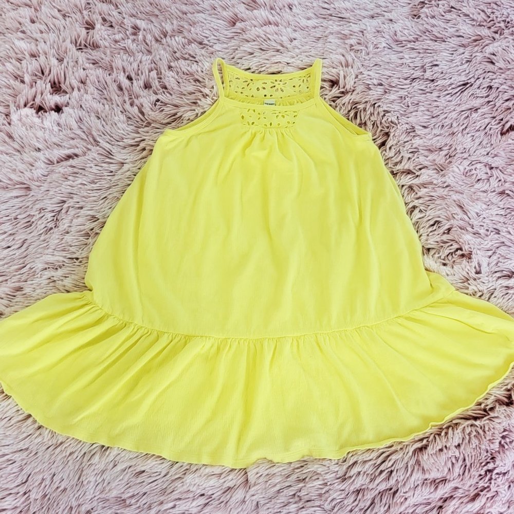 Old Navy Girls Yellow Sun Dress Size 6/7
